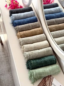 تصویر شال چهارخونه لمه 