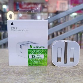 تصویر کلگی شارژر آیفون 20w مدل لیبل عرب سه پین UK و سریال دار 