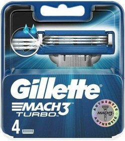 تصویر یدک خودتراش مچ تری توربو ژیلت 4 عددی سفارش اروپا Gillette Match3 Turbo Cartridges