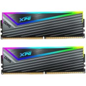 تصویر رم کامپیوتر ایکس پی جی دو کاناله Caster RGB فرکانس 6400 مگاهرتز DDR5 تایمینگ CL32 حافظه 32 گیگابایت XPG Caster RGB Dual Channel CL32 6400MHz DDR5 32GB Cpmputer RAM