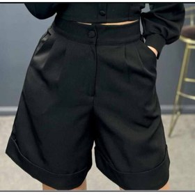 تصویر شلوارک مجلسی دخترانه پارچه سوپر مازراتی 