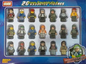 تصویر اسباب بازی ست آدمک لگویی 