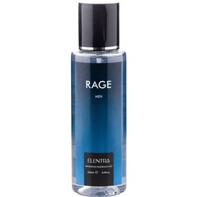 تصویر بادی اسپلش مردانه مدل Rage حجم 250میل النترا Elentra Body Splash Rage For Men 250ml