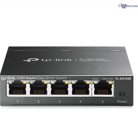 تصویر سوئیچ 5 پورت تی پی لینک مدل TL-SG105E TP-LINK TL-SG105E 5-Port Switch