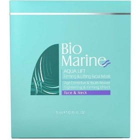 تصویر ماسک سفت‌کننده پوست صورت و گردن حجم 15 میل بایومارین Bio Marine Firming Face and Neck Mask, 15ml