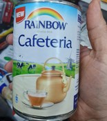 تصویر شیر مایع غلیظ شده ابوقوس کافیتیریا ۳۶۵ میل ا Rainbow Cafeteria Quality Milk Rainbow Cafeteria Quality Milk