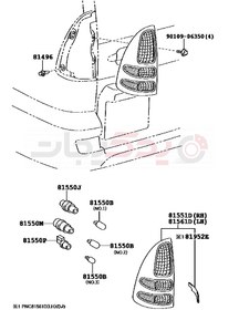تصویر چراغ جلو راست ( تویوتا , پرادو ) 
