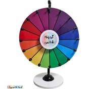 تصویر گردونه شانس پیچک مدل رومیزی ۱۶ خانه 