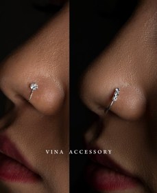 تصویر پیرسینگ نقره 