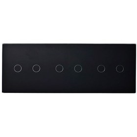 تصویر کلید شش پل لمسی هوشمند tuya سری اکو WiFi_Zigbee - طلایی / Zigbee 