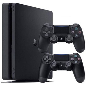 تصویر کنسول پلی استیشن 4 اسلیم ( PS4 Slim 1TB) | دو دسته | استوک 