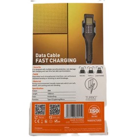 تصویر کابل شارژ LDNIO Gold Plated 1000mm LDNIO Gold Plated 1000mm Charging Cable