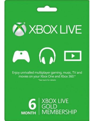 xbox live 6 month subscription