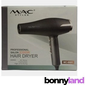 تصویر سشوار مک استایلر MAC Styler مدل MC-6681: خشک کردن حرفه‌ای مو در خانه 