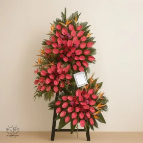 تصویر تاج گل سه طبقه کد 3240 