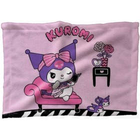 تصویر حوله کودک مدل کرومی کیوت کد Kuromi TW58 