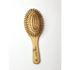 تصویر برس بامبو بیضی شکل بامبو پلاس Bambo Hair Brush