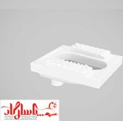 تصویر کاسه توالت چینی کرد مدل اریکا ریم بسته 