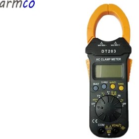 تصویر مولتی متر کلمپی دیجیتال CLAMP METER DT 203 