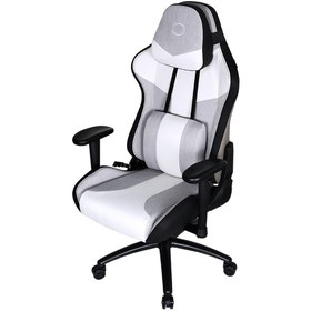 تصویر صندلی گیمینگ کولرمستر R3C GRAY & WHITE GAMING CHAIR COOLER MASTER GAMING CHAIR R3C GRAY & WHITE