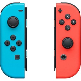 تصویر Nintendo Switch OLED قرمز آبی Nintendo Switch OLED with Neon Blue and Neon Red Joy-Con