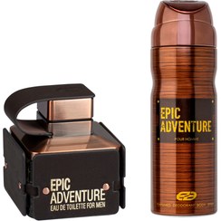 تصویر ادو تویلت مردانه عماد آرا مدل Epic Adventure حجم 100 میلی لیتر به همراه اسپری خوشبو کننده بدن مردانه عماد آرا مدل Epic Adventure 