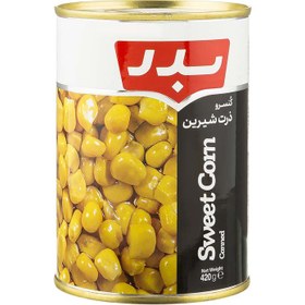 تصویر کنسرو ذرت شيرين 420 گرمي بدر 