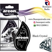 تصویر خوشبو کننده خودرو کارتی بلک کریستال آرئون مون Areon Mon Black Crystal 