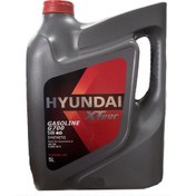 تصویر روغن موتور SN5W40 هیوندای اکس تیر باحجم 5لیتر 