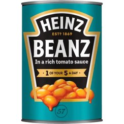 تصویر کنسرو لوبيا هاينز قوطی 415 گرم گلوتن فری HEINZ مدل BEANZ IN RICH TOMATO SAUCE Heinz Beanz in Tomato Sauce 415gr