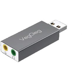 تصویر کارت صدا اکسترنال USB2.0 وگیگ مدل V-K102 