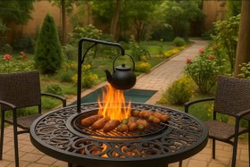 تصویر آتشدان مدل گرد مهر 