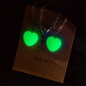 تصویر گردنبند ست قلب مگنتی با جنس استیل 