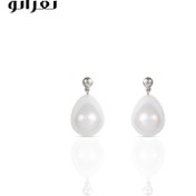 تصویر گوشواره نقره و مروارید کد NW-01137 