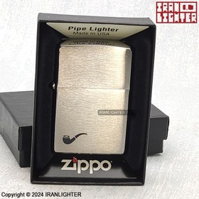 تصویر فندک بنزینی زیپو مدل 200PL-BRFIN.CHR PIPE LIGHTER Zippo gasoline lighter model 200PL-BRFIN.CHR PIPE LIGHTER