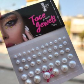 تصویر نگین میکاپ طرح مروارید کد 08 