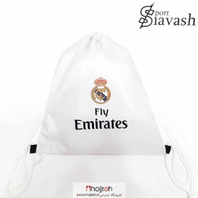 تصویر کوله پشتی ورزشی (شوزبگ - shoes bag) طرح رئال مادرید کد SI78 