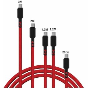 تصویر کابل انتقال دیتا و شارژ MicroUSB کلومن (koluman) مدل KD-30 مجموعه 5 عددی 