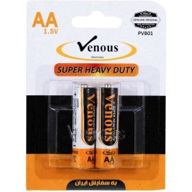 تصویر باتری قلمی ونوس مدل super heavy duty بسته 2 عددی 