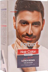 تصویر شامپو رنگ مو آقایان برند فاربن Farben شماره 3.0 Hair color