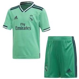 تصویر ست پیراهن و شورت ورزشی طرح رئال مادرید 20_2019 کد 3rd رنگ سبز 