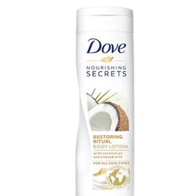 تصویر لوسیون بدن هلندی داو Dove Restoring Care نارگیل و بادام 400 میل 