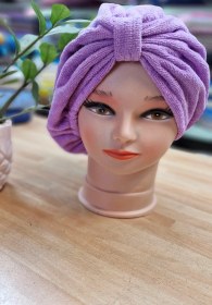 تصویر کلاه حوله ای حمام 