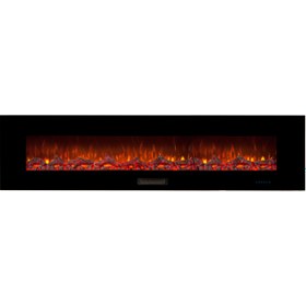 تصویر شومینه برقی LCD طول 200 سانتی متر ا 200 cm long LCD electric fireplace 200 cm long LCD electric fireplace