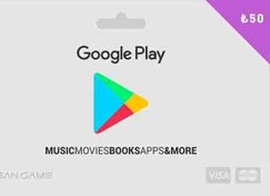 تصویر گیفت کارت گوگل پلی ۵۰ لیر ترکیه 