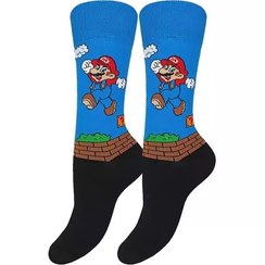 تصویر جوراب ساقدار فانتزی با شخصیت های کارتونی 