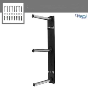 تصویر رک صفحه هالتر دیواری 3 شاخه 3branch wall barbell plate rack NS6012 