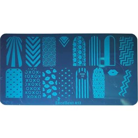 تصویر شابلون فلزی ناخن A13 