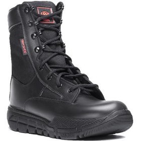 تصویر پوتین نظامی گارد Leather military guard zipper boots