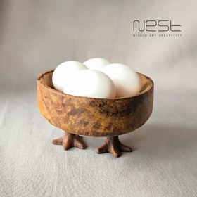 تصویر جا تخم مرغی چوبی 